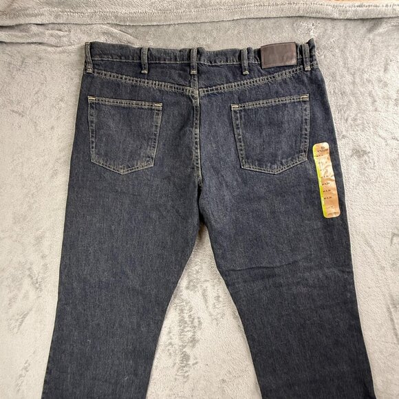 Magellan Jeans Mens 40x30 Blue Boot Cut Denim Straight Leg Cotton Pants Outdoor - Picture 4 of 14